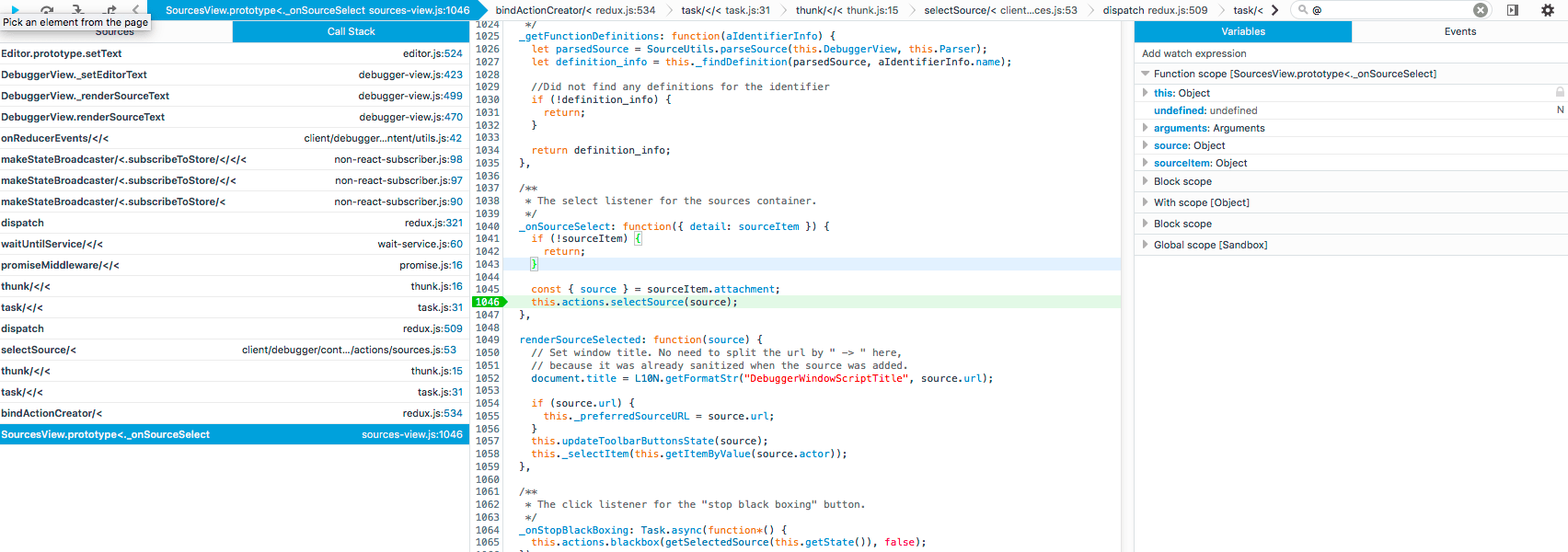 Firefox DevTools - Showing a File
